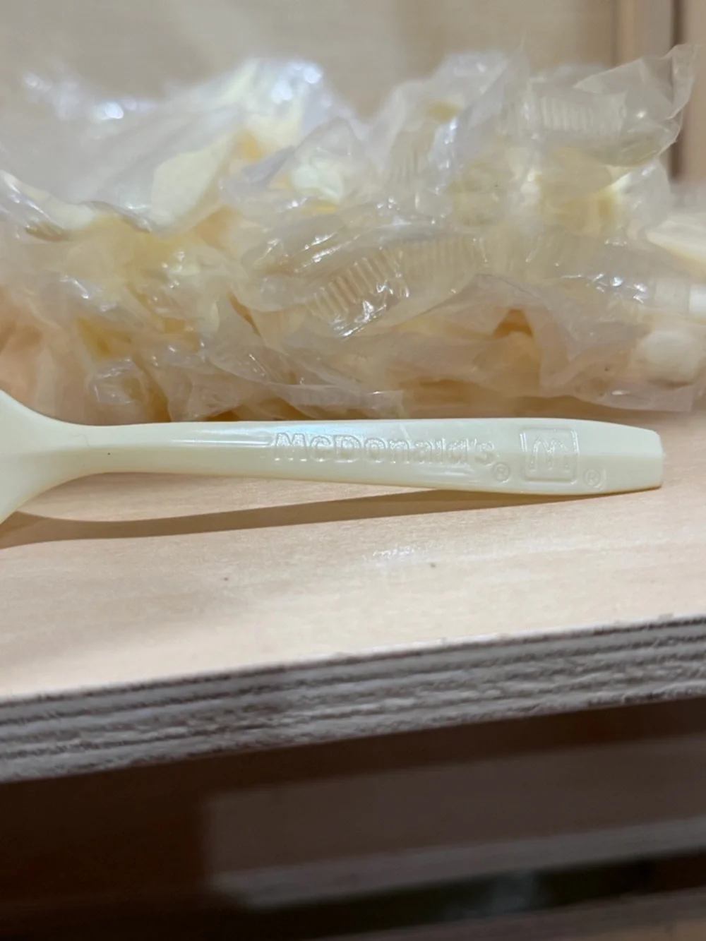Vintage‎ McDonald’s Individually Wrapped Plastic Disposable Forks Lot Of 29